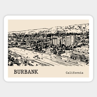 Burbank California Sticker